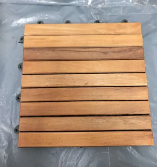 APPROXIMATELY 10 PIECES OF WOODEN TILES 30X 30CM 0.9SQM