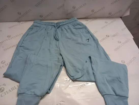 GYMSHARK LIGHT BLUE JOGGERS - M