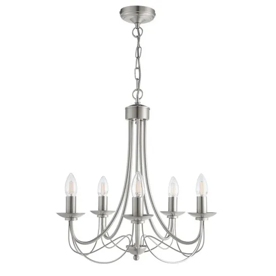 BOOTH 5-LIGHT CANDLE STYLE CHANDELIER 