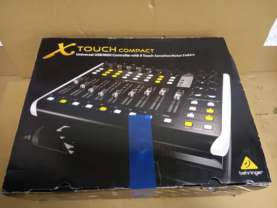 BEHRINGER X-TOUCH COMPACT UNIVERSAL USB/MIDI CONTROLLER WITH 9 TOUCH-SENSITIVE MOTOR FADERS