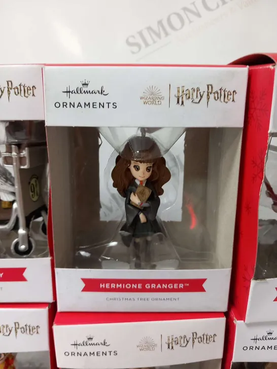 APPROXIMATELY 11 BRAND NEW BOXED HALLMARK HARRY POTTER ORNAMENTS