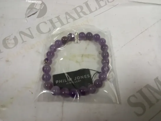 PHILIP JONES JEWELLERY PURPLE PEARL NECKLACE 