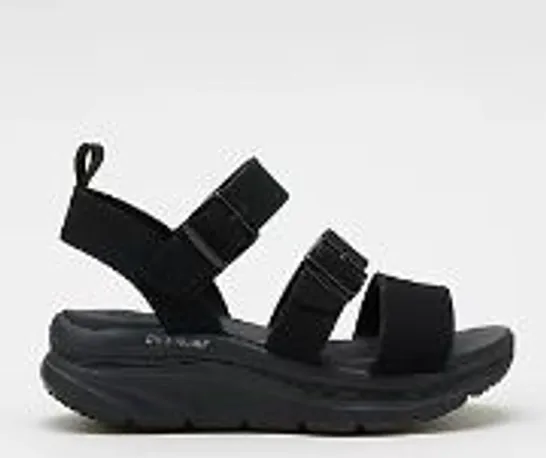 SKECHERS D'LUX WALKER RETRO COSMOS SANDAL BLACK SIZE 4