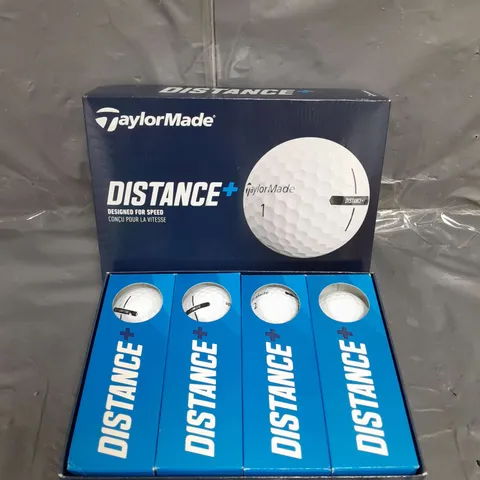 TAYLORMADE DISTANCE+ GOLF BALLS 12 BALL WHITE