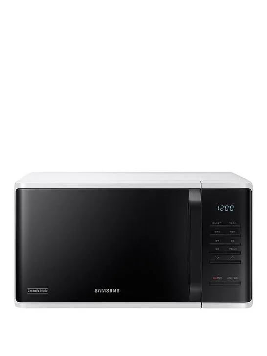 BOXED SAMSUNG MS23K3513AW/EU SOLO 23-LITRE MICROWAVE OVEN - WHITE RRP £139