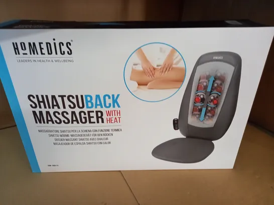 BOXED AS NEW HOMEDICS SHIATSU BACK MASSAGER WITH HEAT 