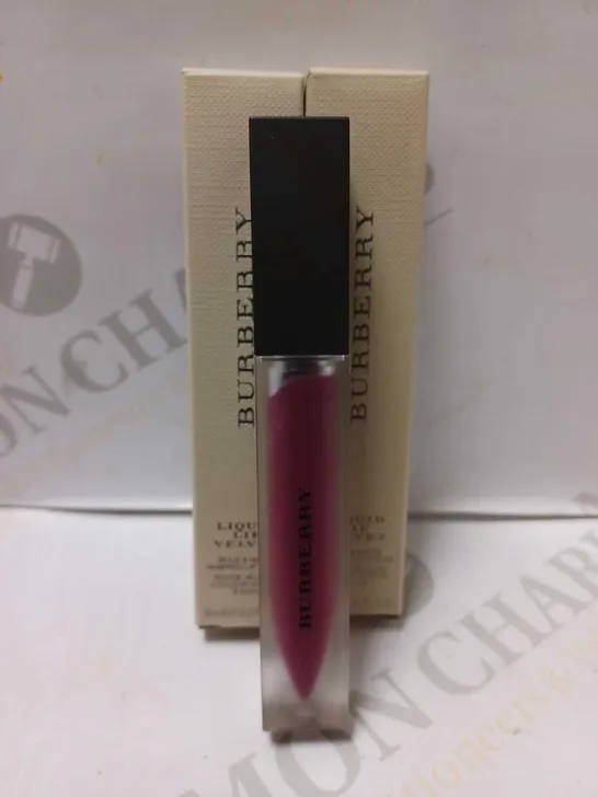 LOT OF 2 BURBERRY LIP VELVET LIQUID LIPSTICKS - #49 BRIGHT PLUM