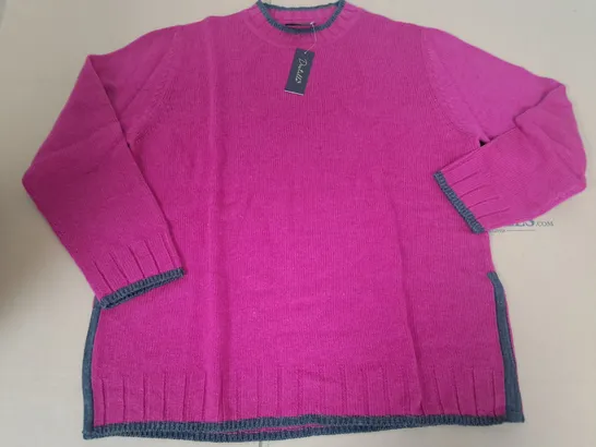 LOT OF 3 BRAND NEW DESTELLO PINK JUMPERS - UK 16