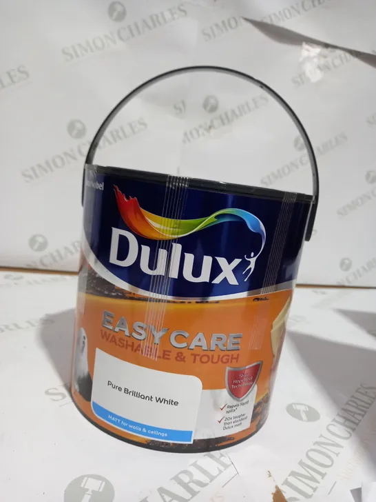 DULUX EASYCARE PURE BRILLIANT WHITE MATT EMULSION PAINT, 2.5L