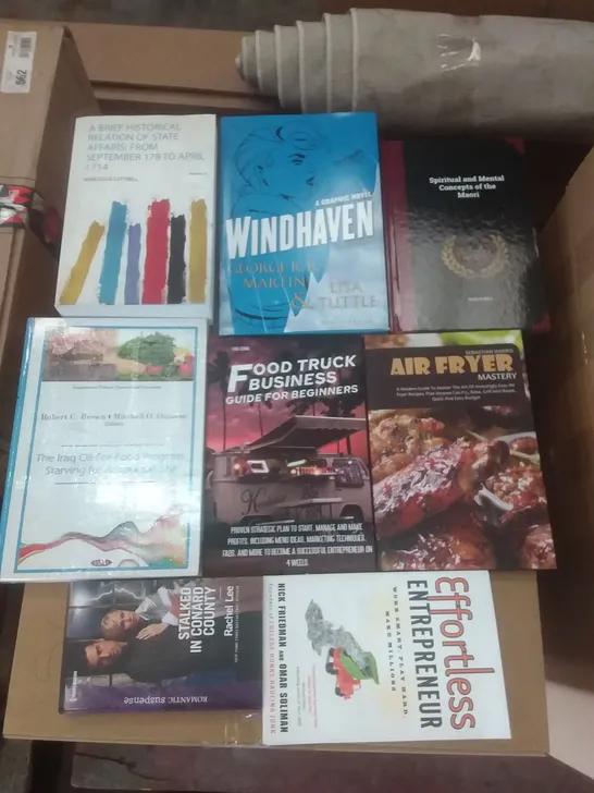 PALLET CONTAINING 2 BOXES OF ASSORTED BOOKS 