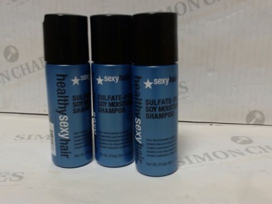APPROXIMATELY 48 BRAND NEW HEALTHY SEXY HAIR SULFATE FREE MOISTURIZING SHAMPOO 50ML RRP £230