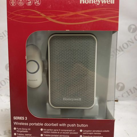 HONEYWELL SERIES 3 WIRELESS PORTABLE DOORBELL WITH PUSH BUTTON DC311N