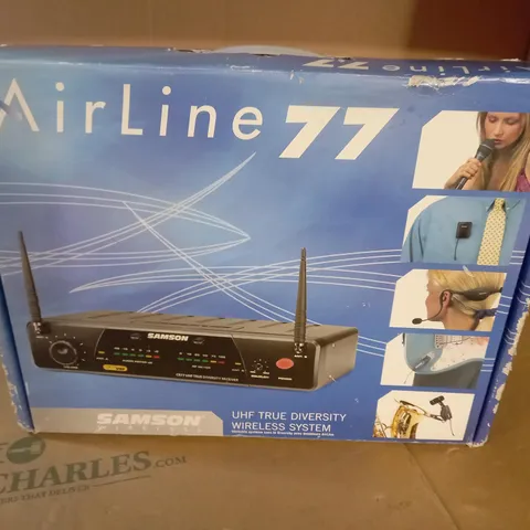 BOXED AIRLINE 77 UHF TRUE DIVERSITY WIRELESS SYSTEM