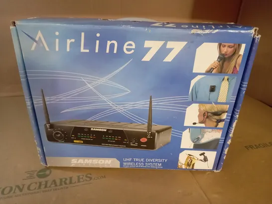 BOXED AIRLINE 77 UHF TRUE DIVERSITY WIRELESS SYSTEM