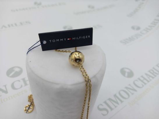 BRAND NEW TOMMY HILFIGER NECKLACE GOLD BEADED RRP £103.5