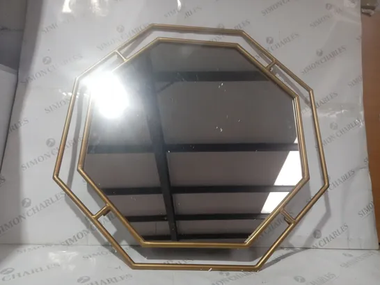 BOXED OUTLET BUNDLEBERRY BY AMANDA HOLDEN OCTAGONAL METAL FRAME WALL MIRROR