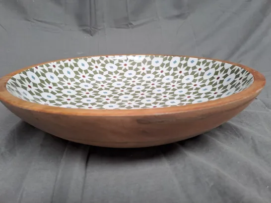 BOXED CERAMIC / WOODEN BOWL