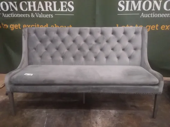 GREY FABRIC BENCH