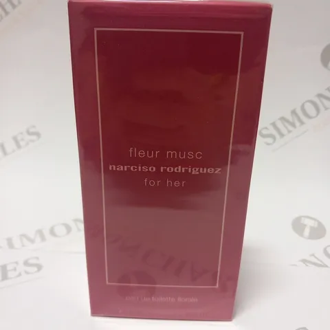 BOXED AND SEALED FLEUR MUSC NARCISO RODRIGUEZ FOR HER EAU DE TOILETTE FLORALE 100ML