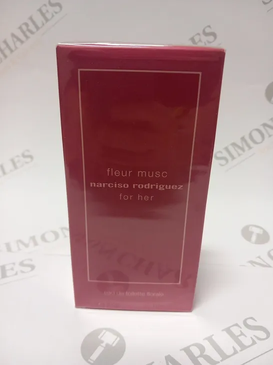 BOXED AND SEALED FLEUR MUSC NARCISO RODRIGUEZ FOR HER EAU DE TOILETTE FLORALE 100ML