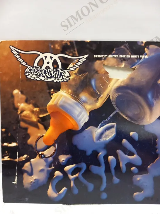 AEROSMITH CRYIN STRICTLY LIMITED EDITION WHITE VINYL