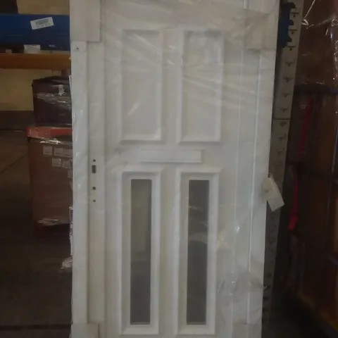 UPVC 4 PANEL GLAZED FRONT DOOR LEFT HAND OPENING 2055X920X70MM