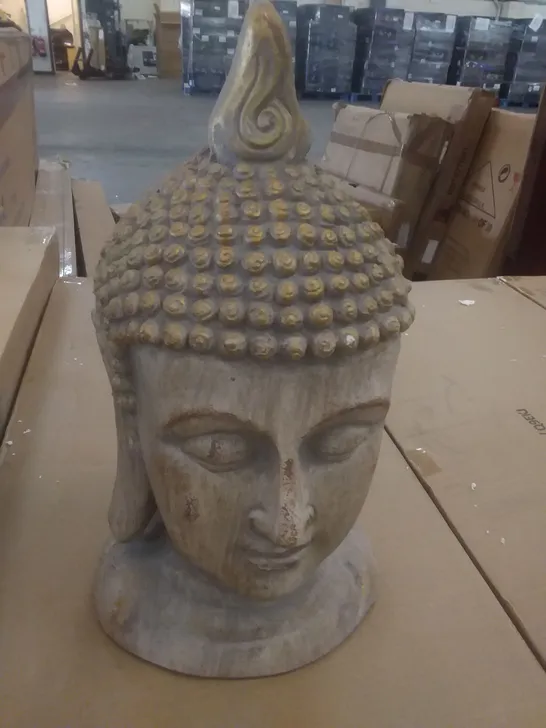 BOXED BUDDHA HEAD  