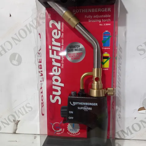 ROTHENBERGER SUPERFIRE 2 FULLY ADJUSTABLE BRAZING TORCH 3.5644