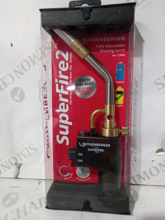 ROTHENBERGER SUPERFIRE 2 FULLY ADJUSTABLE BRAZING TORCH 3.5644