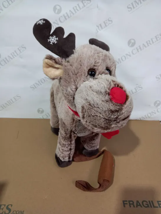 ANIMATED WALKING AND SINGING REINDEER