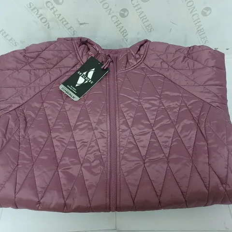 SKETCHERS HOODED PUFFER COAT IN PURPLE SIZE L 