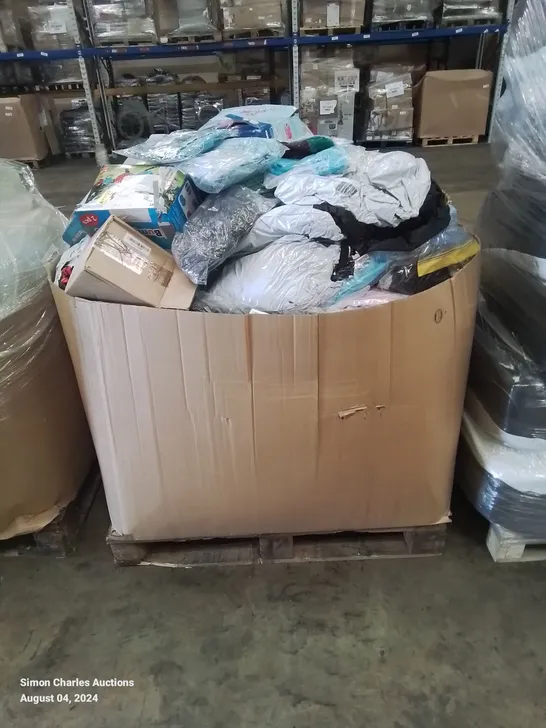 PALLET CONTAINING LARGE QUANTITY OF INFLATABLE POOLS,LILOS,FOOTBALLS AND POOL TOYS ETC.