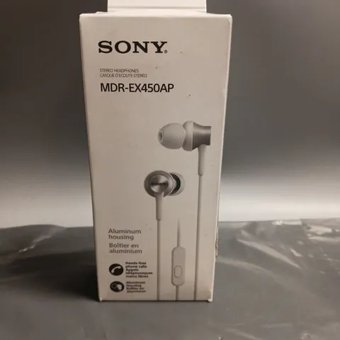 BOXED SONY STEREO HEADPHONES MDR-EX450AP