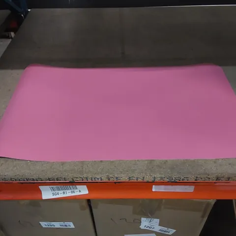 BOX TO CONTAIN APPROX 40 X YSAGI OFFICE DESK PADS IN CORK LEATHER - PINK