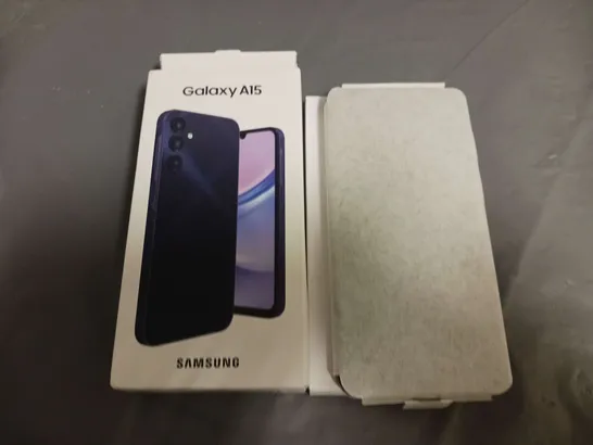 BOXED SAMSUNG GALAXY A15 128GB MOBILE PHONE IN BLUE BLACK - SM-A155F