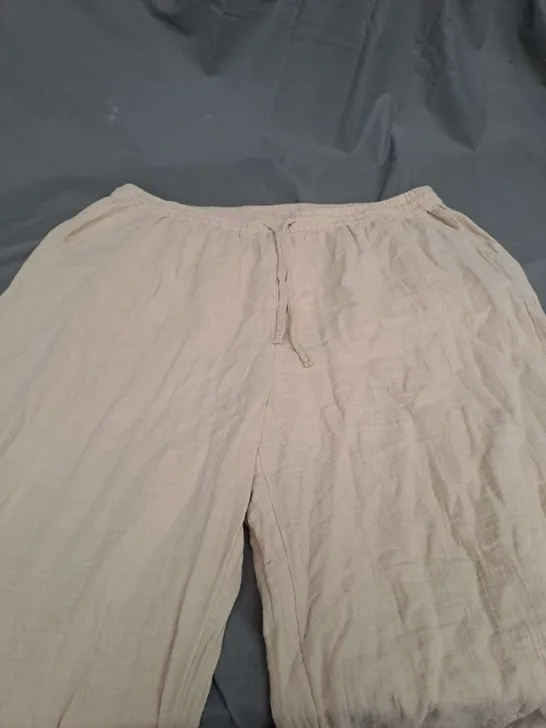 ONLY BEIGE BAGGY TROUSERS - XXL