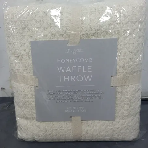 COMFYTEX HONEYCOMB WAFFLE THROW (70" x 100")