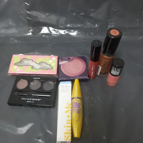 LARGE QUANTITY OF MAKE UP PRODUCTS TO INCLUDE MAYBELLINE MASCARA, FOUNDATION AND LIP COLOURS