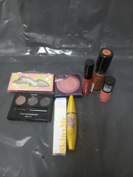 LARGE QUANTITY OF MAKE UP PRODUCTS TO INCLUDE MAYBELLINE MASCARA, FOUNDATION AND LIP COLOURS