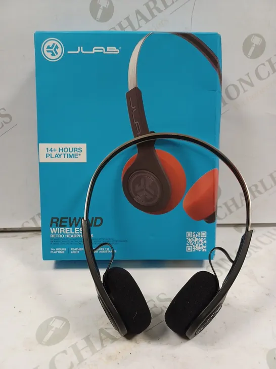 BOXED JLAB REWIND RETRO WIRELESS HEADPHONES 