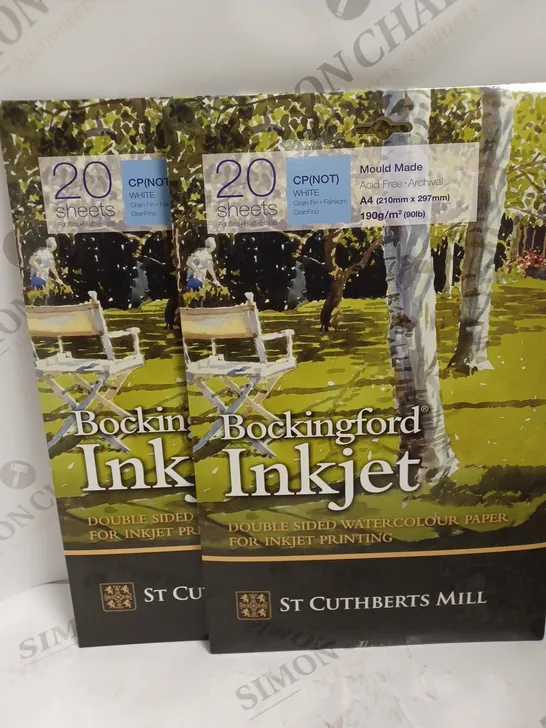 BOCKINGFORD INKJET DOUBLE SIDED WATER COLOUR PAPER FOR INKJET PRINTING