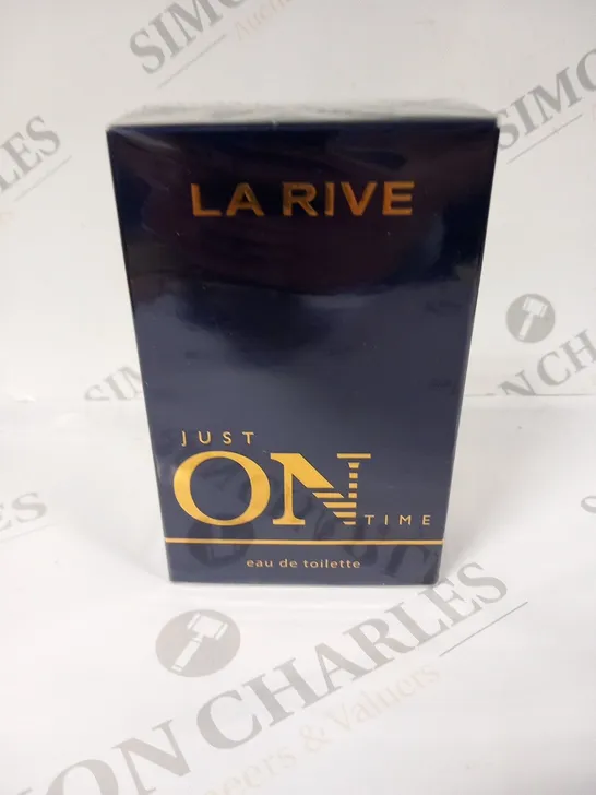 BOXED AND SEALED LA RIVE JUST ON TIME EAU DE TOILETTE 100ML