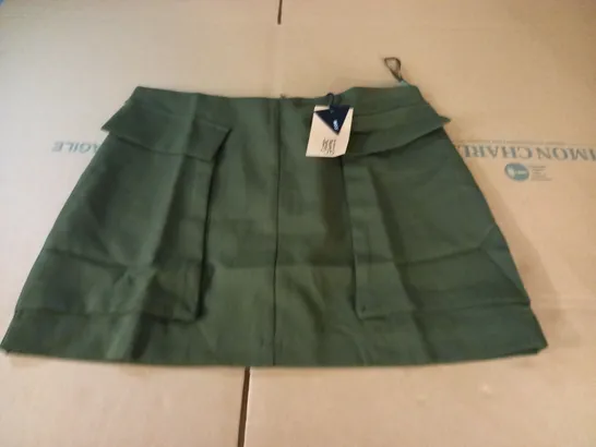 SIXTH JUNE KHAKI SKIRT - LARGE