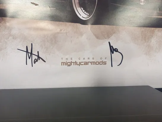 THE CARS OF MIGHTYCARMODS SIGNED POSTER