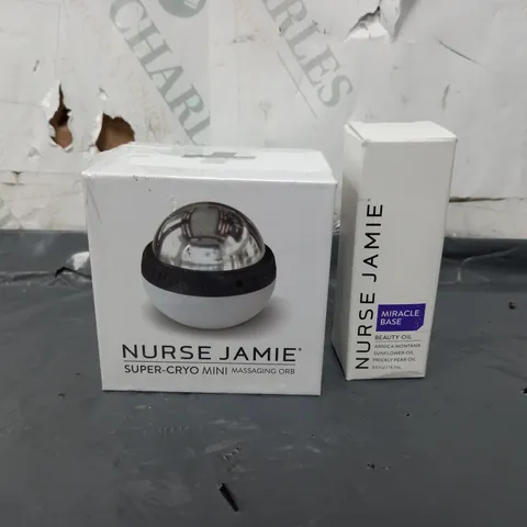 4X NURSE JAMIE SUPER-CRYO MINI MASSAGE ORB AND MIRACLE BASE BEAUTY OIL 