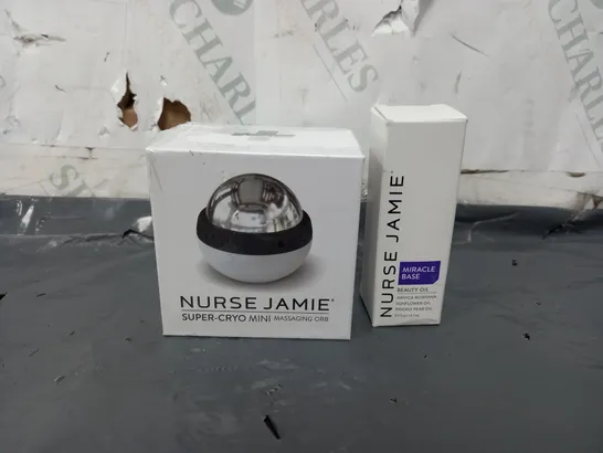 4X NURSE JAMIE SUPER-CRYO MINI MASSAGE ORB AND MIRACLE BASE BEAUTY OIL 