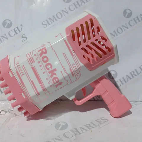 BOXED ROCKET BUBBLE GUN WITH 69 FOAMING HOLES