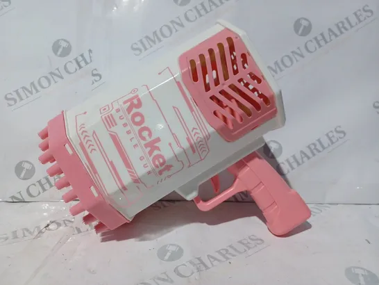 BOXED ROCKET BUBBLE GUN WITH 69 FOAMING HOLES