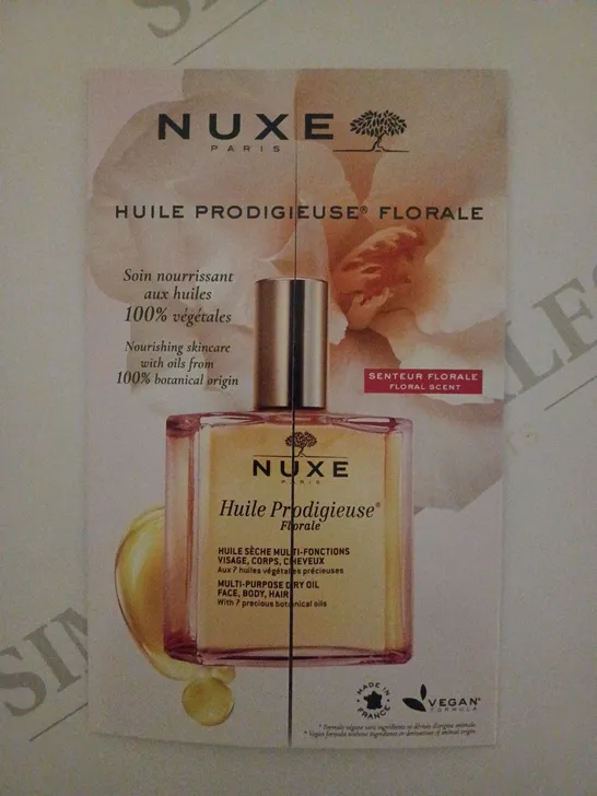 LOT OF APPROX 120 NUXE PARIS HUILE PRODIGIEUSE FLORALE PERFUME SAMPLES 