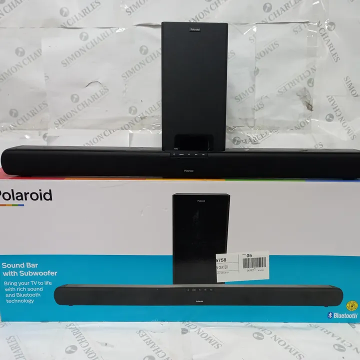 BOXED POLAROID SOUND BAR WITH SUBWOOFER 4458643Simon Charles Auctioneers